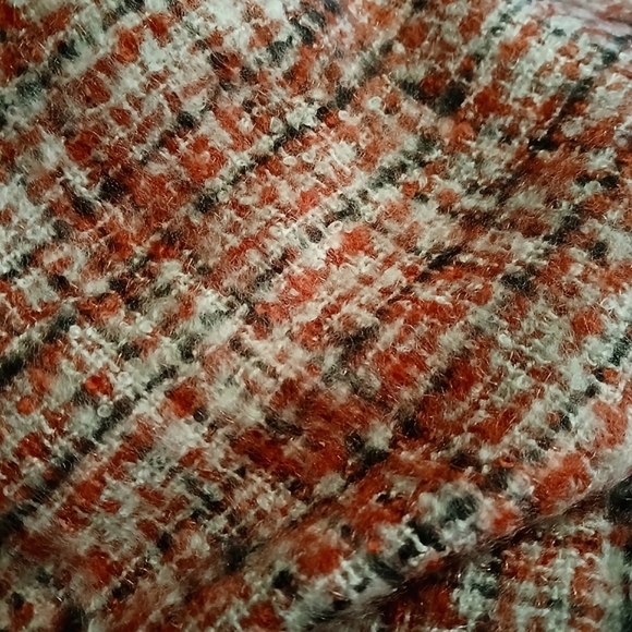 Karl Lagerfeld Paris' Scarf Blanket Woven Textured Tweed with Fringe in … - Picture 15 of 16
